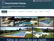 Tablet Screenshot of piscines-pyrenees-toulouse.com